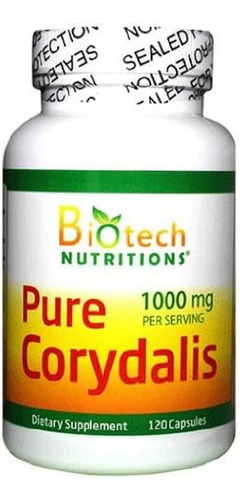 Biotech Nutritions | Pure Corydalis | 1000mg | 120 Capsules