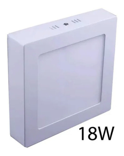 Imagen 1 de 2 de Foco Plafón Sobrepuesto Cuadrado Philco, 18w, Luz Fría