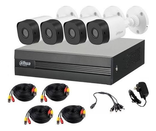 Paquete 4 Camaras De Seguridad 1080p Dahua Hdd500gb (11dias)