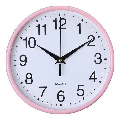 Reloj De Pared Redondo De Cuarzo De 8 Pulgadas Y 20 Cm, Gran