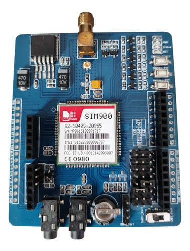 Shield Gsm/gprs Icomsat 1.1 - Sim900 Com Antena Transmissora