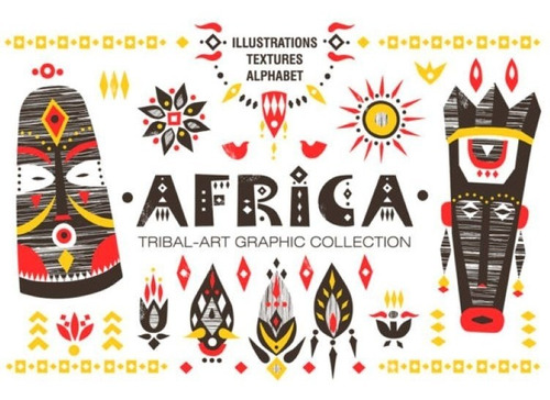 Kit Imágenes Digitales Mascaras Africanas Tribal 2264585
