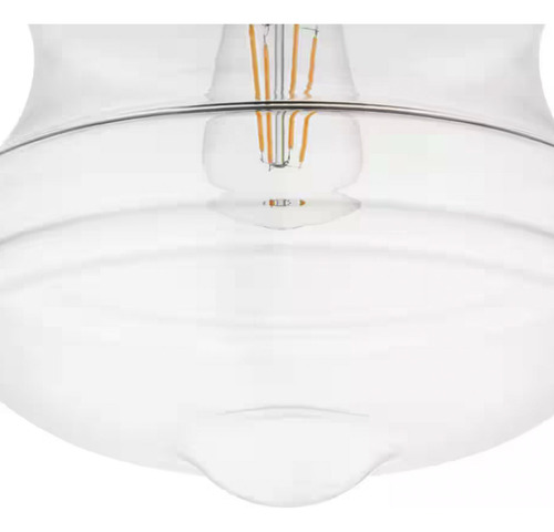 Lampara De Techo Semiempotrable 10'' Vintage Moderna 60w Estructura Plateado