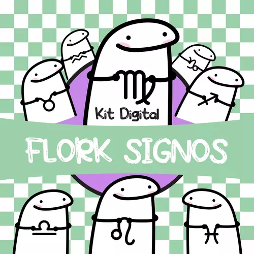 Kit Digital Florks Memes 2023 em Png