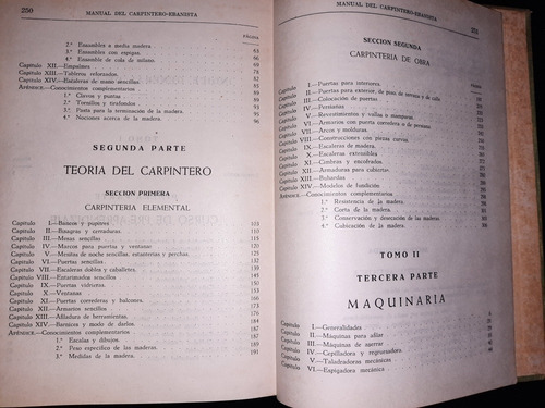 Manual Del Carpintero Ebanista, 2 Tomos Librería Salesiana !