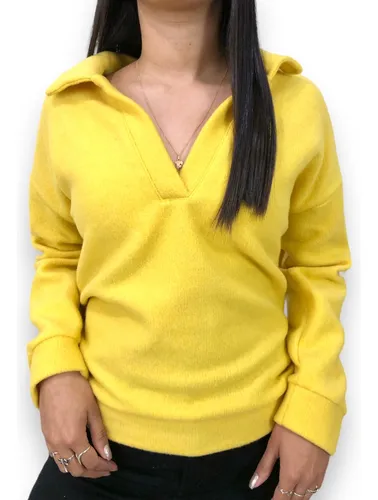 Buzo amarillo liso hot sale