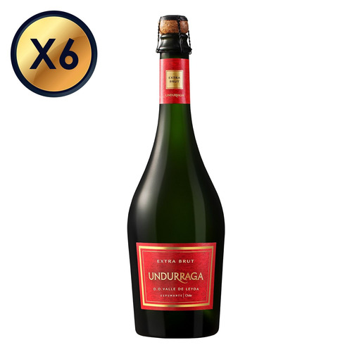 Espumante Undurraga Extra Brut 750cc - Pack 6 Botellas