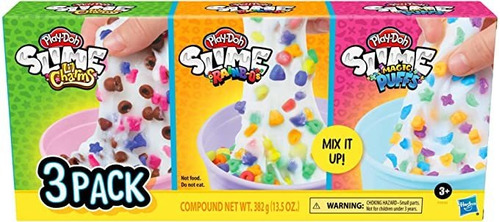 Play-doh Slime Cereal Tema Bundle De 3 Variedades Para Niños