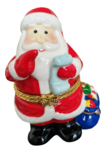 3 Joyero Navideño Con Bisagras Para Decoración Papá Noel