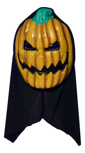 Máscara De Cabeza De Calabaza De Halloween Amarillo