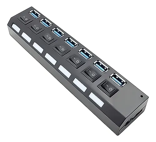 comprar Hub Usb 3.0 7 Puertos De Alta Velocidad Con Indicador Led