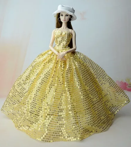 Vestido Luxo Rabo De Peixe Para Boneca Barbie