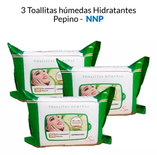 3 Toallitas Húmedas Hidratantes Pepino - Nnp