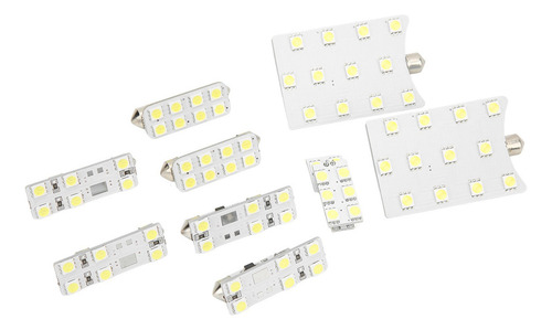 Luz Interior Del Coche 10pcs/set Smd 108leds Lectura Blanco