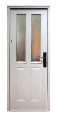 Puertas De Exterior Chapa Semi Blindadas Con Vidrio Doble