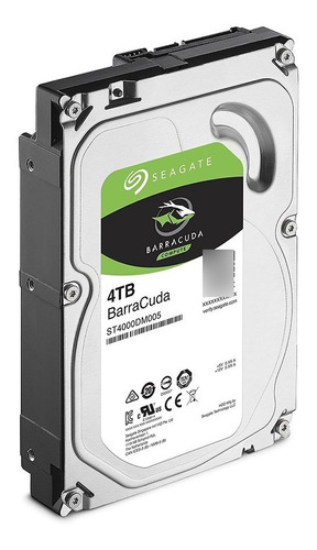 Disco Duro Interno Seagate Barracuda 3.5'', 4tb, Sata3,