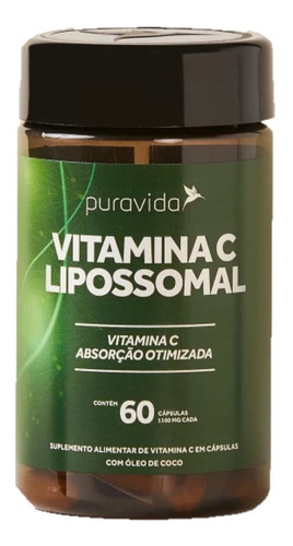 Vitamina C Lipossomal Suplemento Alimentar Natural Puravida