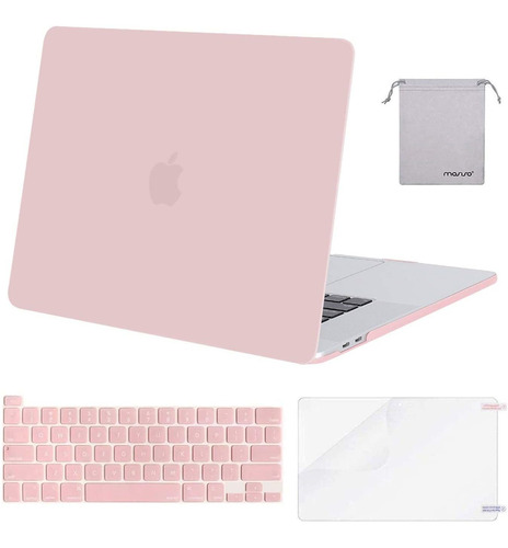 Carcasa Rigida Para Macbook Pro 16 19/20 A2141 Rose Quartz