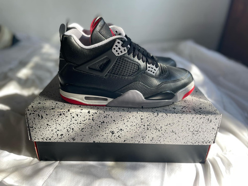Nike Air Jordan Retro 4 Bred Zapatillas Originales (Usado)