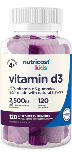 Vitamina D3 Gomitas Sabor Mixed Berry