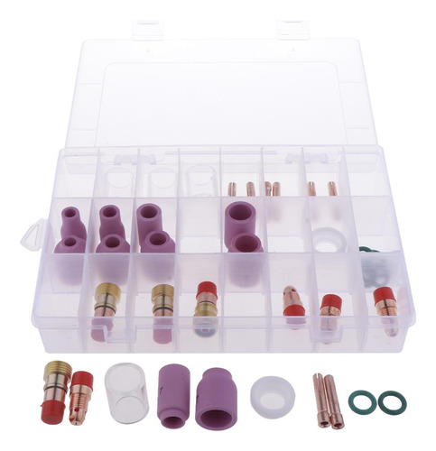 40x Lente De Gas Cuerpo De Consumibles Wp17 / 18/26 Tig