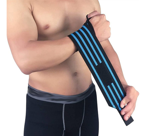 Par Muñequera Fitness Con Levantamiento De Elasticada