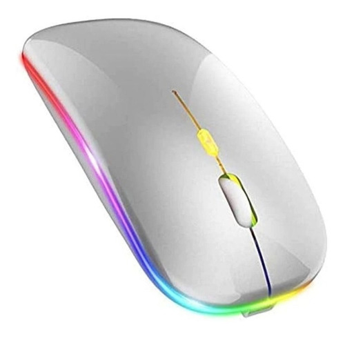 Mouse Inalambrico Gamer Rgb Nextep 1600dpi Plata Ne-412p /vc Color Gris