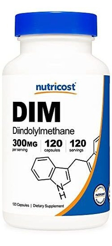 Suplemento Nutricost Dim (diindolylmethane) 0.10 Onzas, 120
