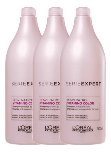 Kit Shampoo Se Vitamino Color (3und) 1,5l - L'oreal