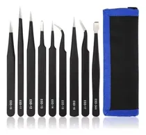 Comprar Kit De 9 Pinzas De Antiestáticas Esd Para Servicio Técnico