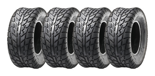 Imagem 1 de 5 de Kit 4 Pneus Quadriciclo 25x8-12 E 25x10-12 Sunf A021