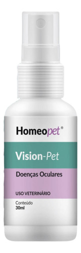 Vision Pet Tratamento Cães Gatos Homeopet Real H 30ml
