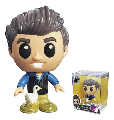 Fandom Box Friends Chandler 10cm Vinil Atóxico Com Expositor