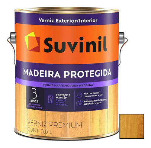 Barniz 3,6l Suvinil Marino Madera Protegida Linea Premium