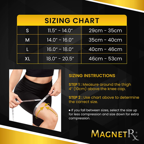 Magnetrx® Magnetic Knee Compression Sleeve - (2-pack) Knee S