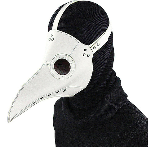 Máscara Negra Pájaro Cuervo Halloween Moda