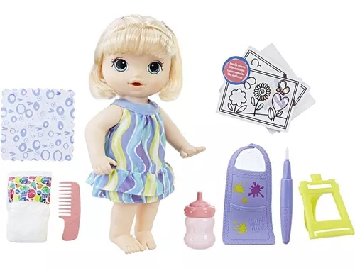 Baby Alive SUDSY STYLING Loira F5112 Boneca Bebê Salão de Beleza