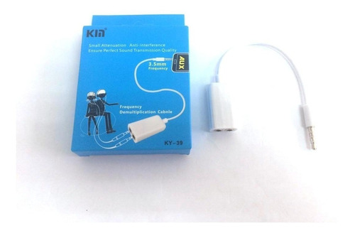 Cable Adaptador Spliter Para 2 Audifonos En 1 Plug 3.5mm