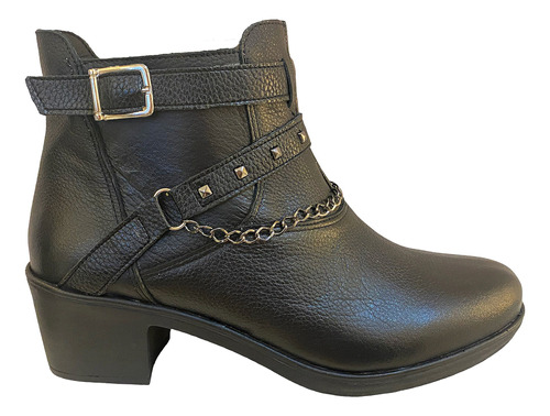 Bota Cuero Mujer Con Taco Art Latina Marca Claris Shoes