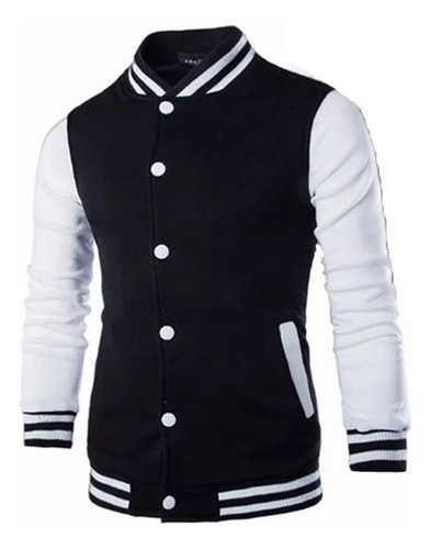 Calidad Chaqueta Beisbolera Buzo Deportivo Hombre Algodon