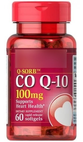 Coenzima Q10 Coq10 100mg 60 Softgels  Puritans Pride