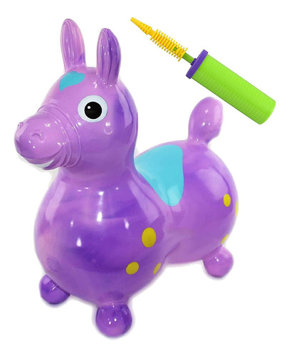 Gymnic Rody Bounce Horse Remolino Morado Y Rosa