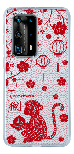 Funda Para Huawei Horóscopo Chino Mono Con Tu Nombre
