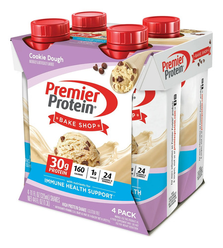 Proteína Premier Liquida 4 Pack Sabor Cookie dough
