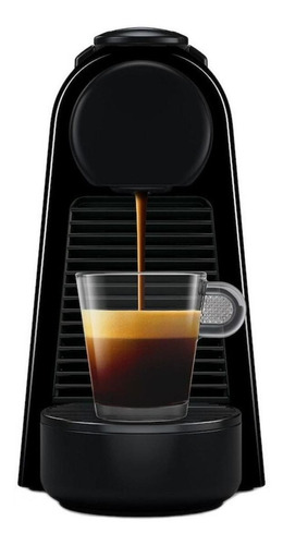 Cafeteira Nespresso Essenza Mini D automática black para cápsulas monodose 220V