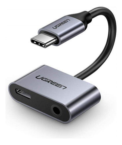 Adaptador Ugreen Usb-c A Jack 3.5 Mm Con Carga Rápida Pd