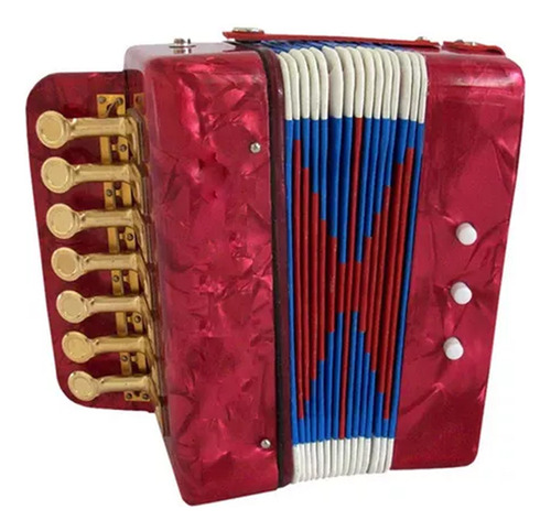 Acordeon A Botones Sunset St214 3 Bajos Mini Niños Infantil