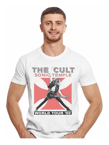 Polera The Cult Sonic Temple World Tour Rock Impresión Direc