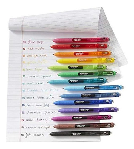 Bolígrafo De Gel Retráctil Paper Mate Inkjoy, 0,7 Mm, Punta