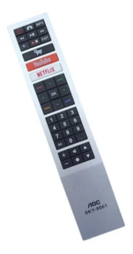 Controle Remoto Tv Aoc Led Smart 4k - Youtube Netflix Full